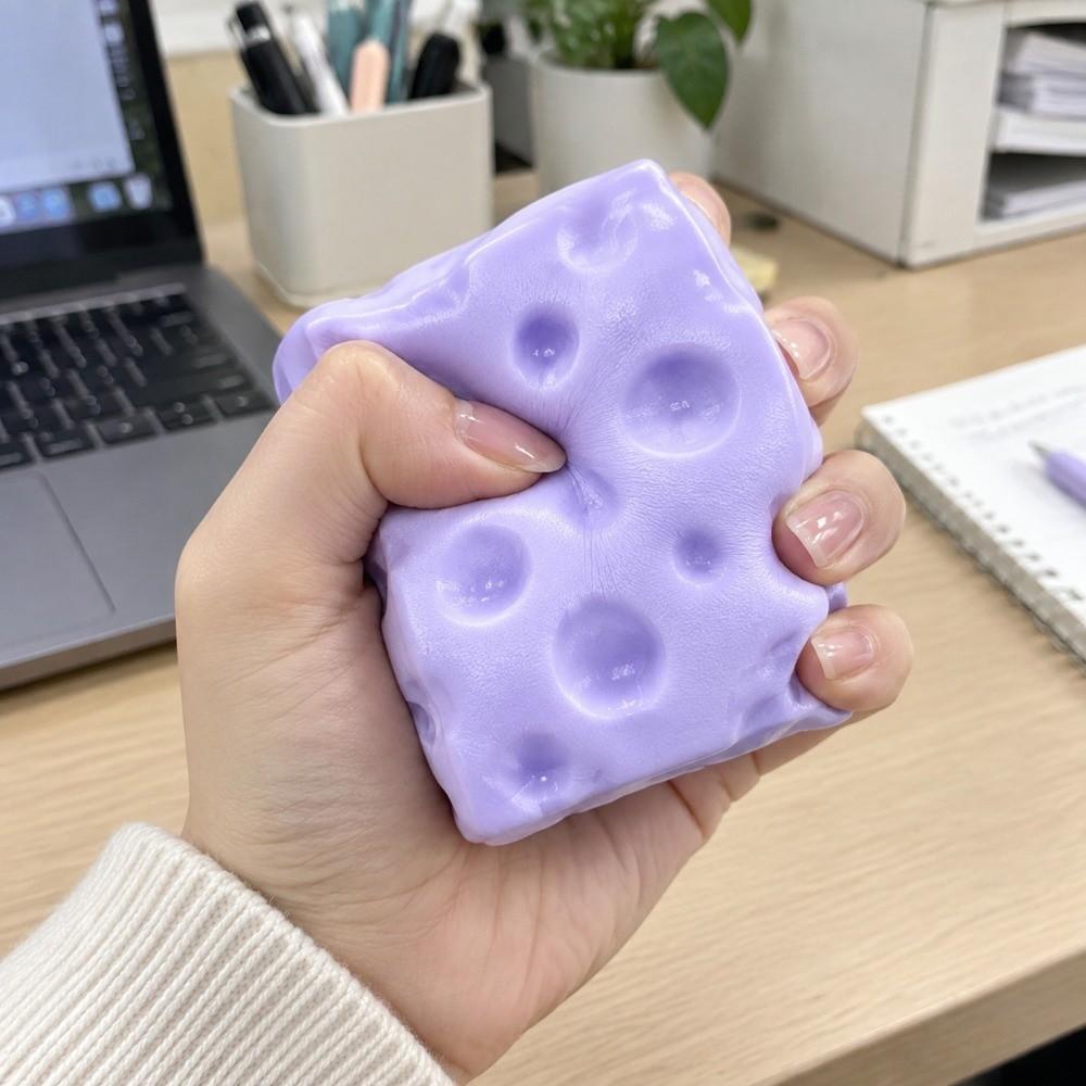5cm Cheese Squeezed Toy Realistic Cheese Slow Rebound Toy Cheese Squishy Toy for Kids Adults