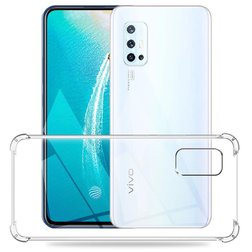 For Vivo V17 Case Clear Silicone Soft Phone Case For Vivo V19 Neo V19 IND Transparent Shockproof Airbag TPU Protect Back Cover