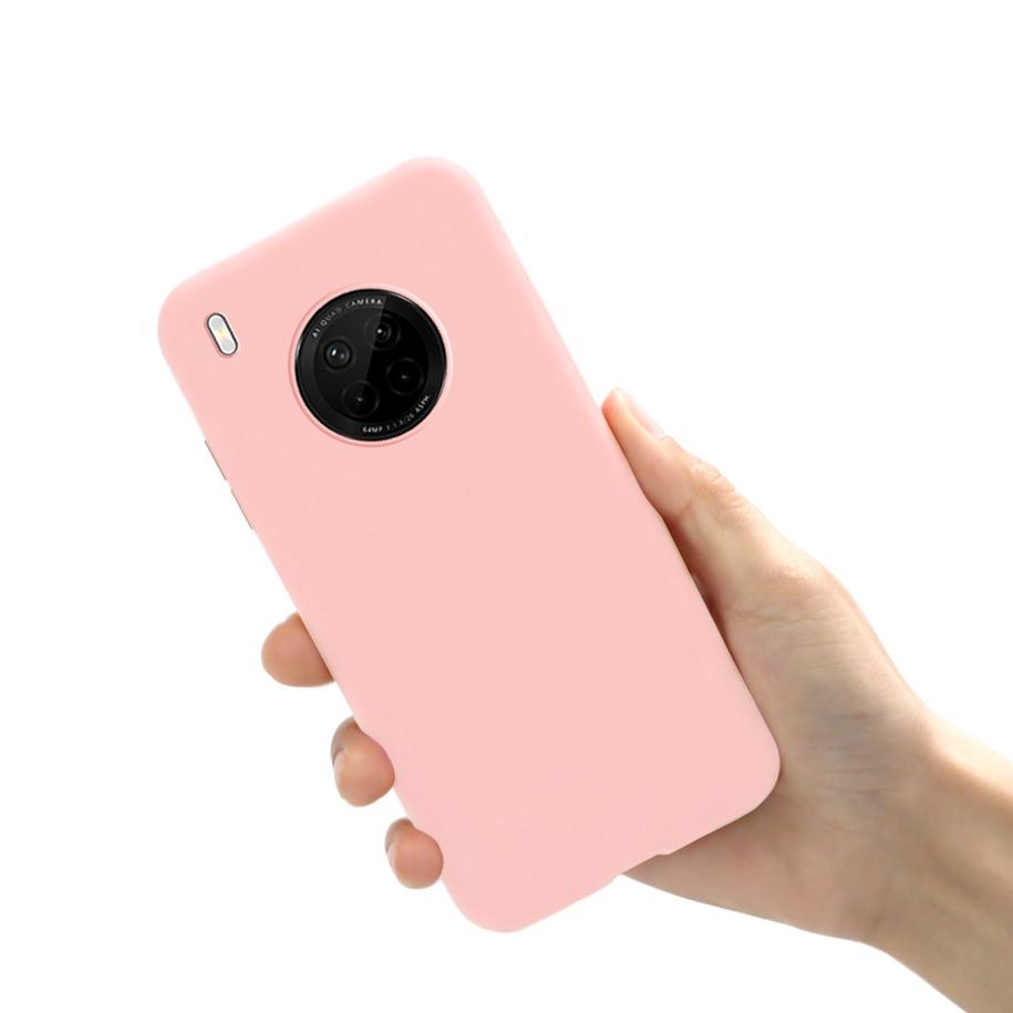 Простой силиконовый чехол яркого цвета для Huawei Y9A 2020 Чехол FRL-22 FRL-23 HuaweiY9a Чехол для мобильного телефона на Huawei Y9A Y 9A Мягкий чехол