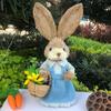 Фигурка кролика, украшение для стола, очаровательный внешний вид, яркое выражение лица, статуэтка кролика, украшение для пасхальной вечеринки