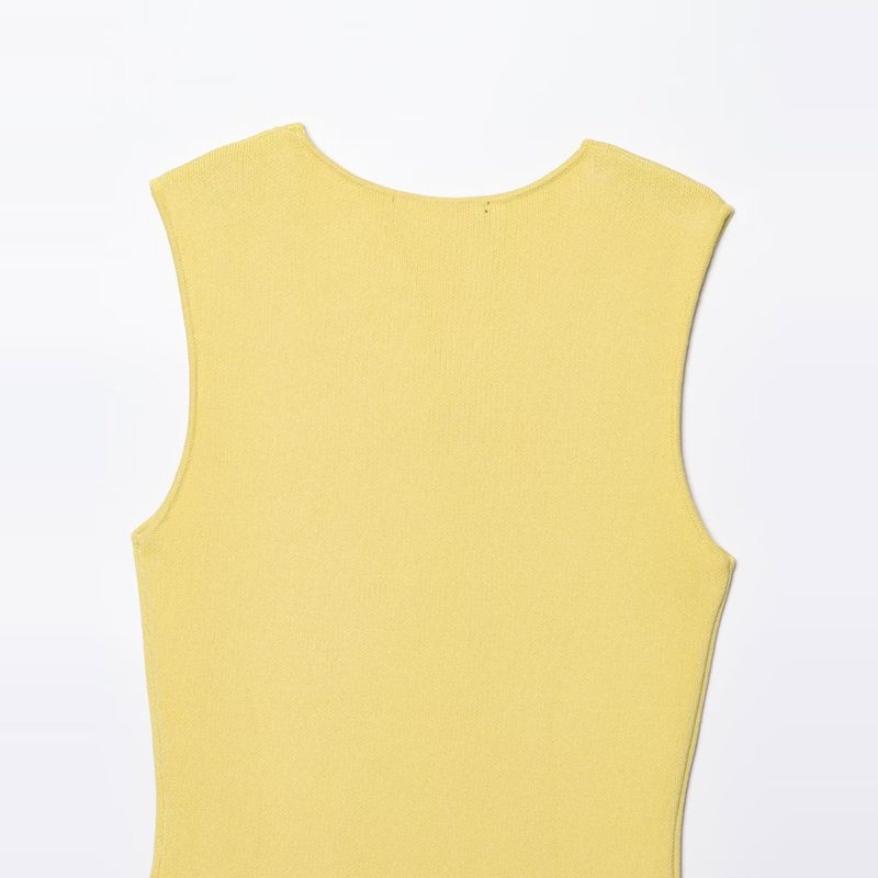 Kaslead New Women Clothes Western Style Irregular Decorated Row Button Knitted Dress 9598102 300