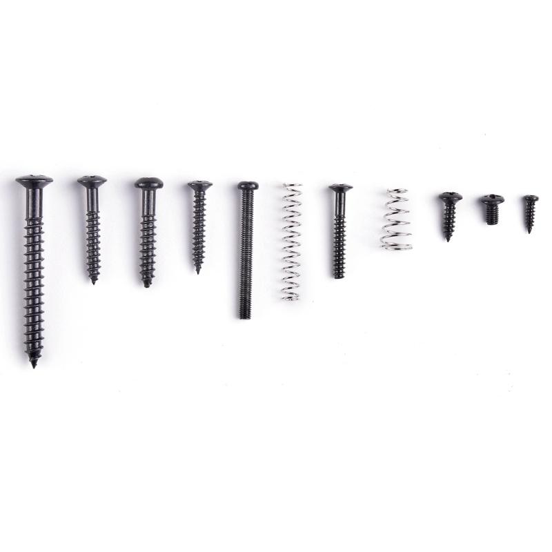 Guitar Parts Kits for Neck Plate Pickguard and Strap End Pins Guitar DIY Screws