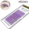 Color Grafting False Eyelashes 0.07 8-15mm Yellow, Blue, Bicolor, Bright Personality and a Few Hairs Extension Tool