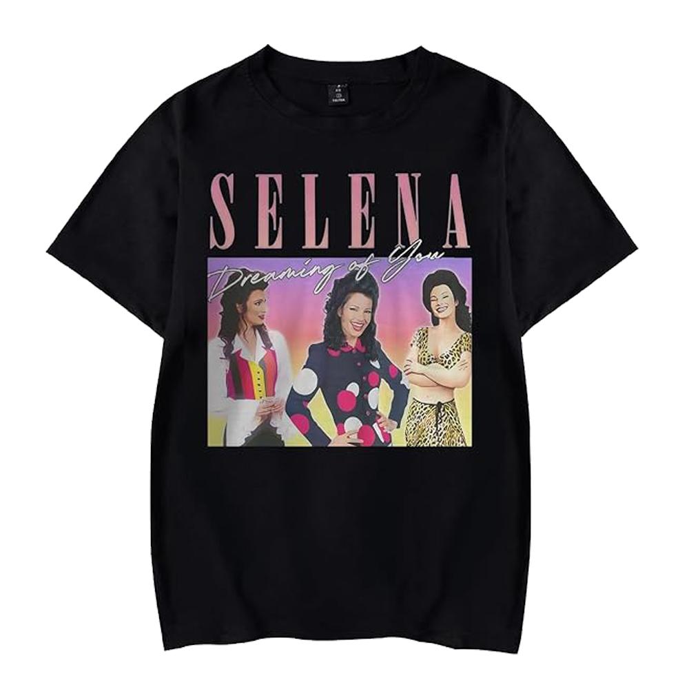 Singer Selena Quintanilla TShirt Women Short Sleeve Cotton Tshirts Casual Summer ONeck Cool Tees Shirt