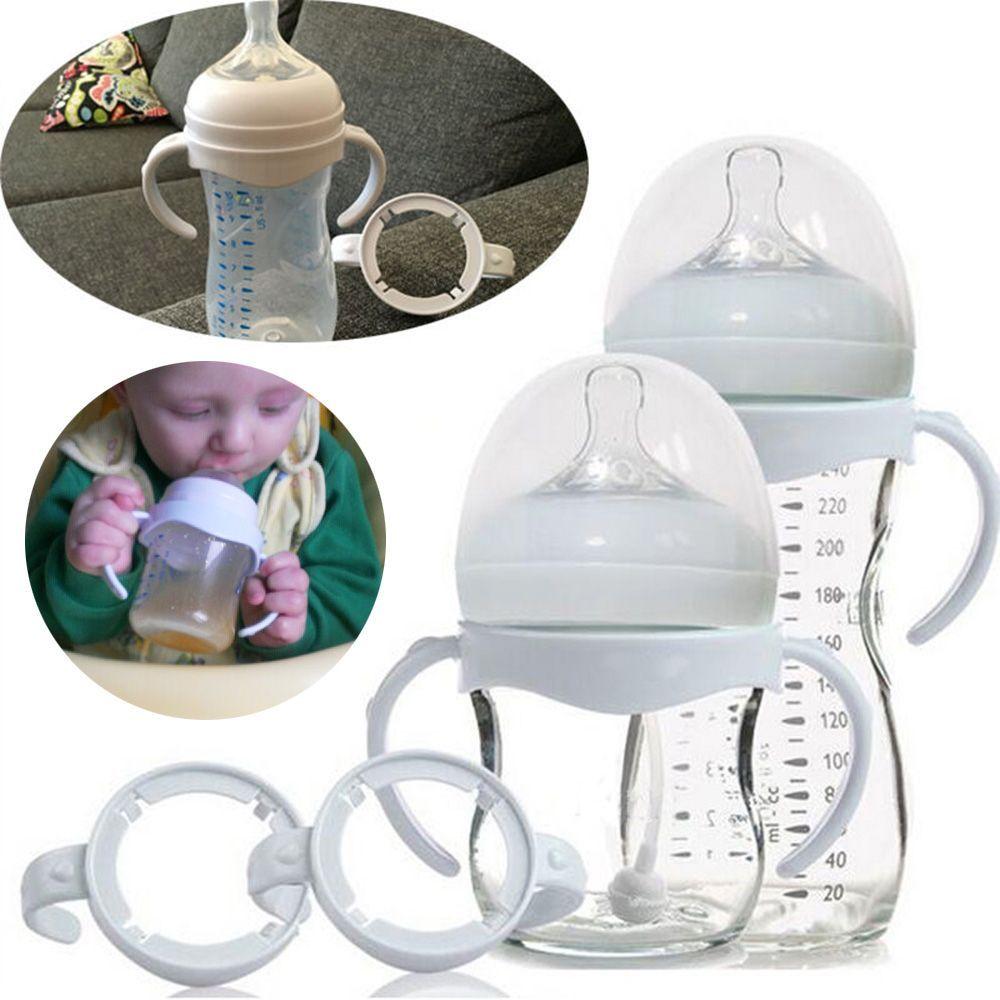 2Pcs Milk Silicone Infant Feeding Accessories Avent Natural Cup Grip Bottle Handle