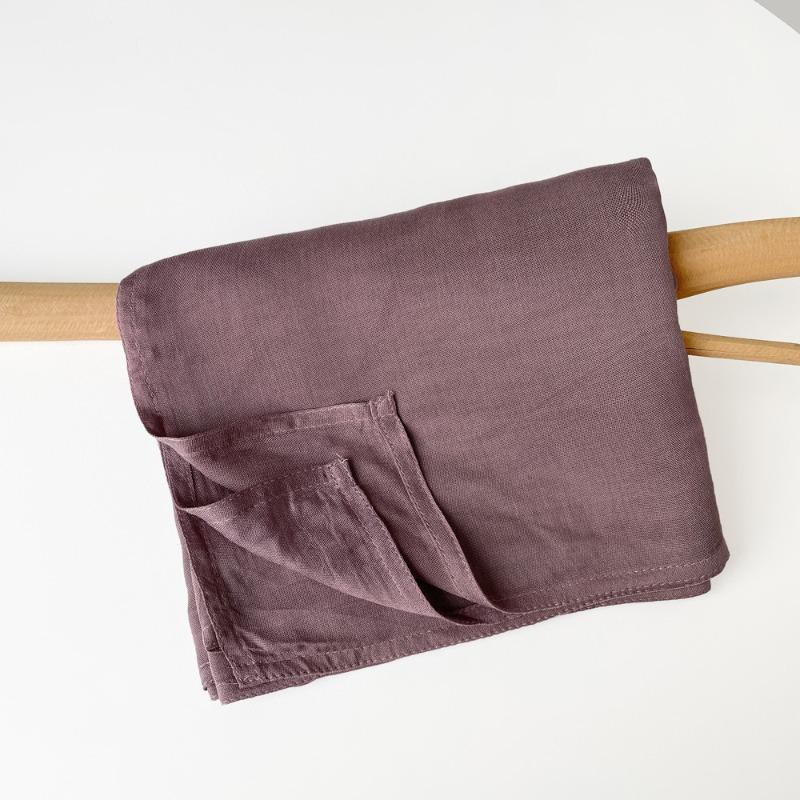 Summer Cotton and Linen Scarf Solid Color Simple Sunscreen Shawl Women's High-end Silk Scarf Yarn Headscarf