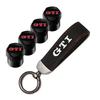 VEMZG1 Car Tire Wheel Valve Caps Cover Suede Car Key Chain Ring Keychain For VW R GTI Polo Golf Passat Tiguan Arteon Touareg ID.3 Jetta