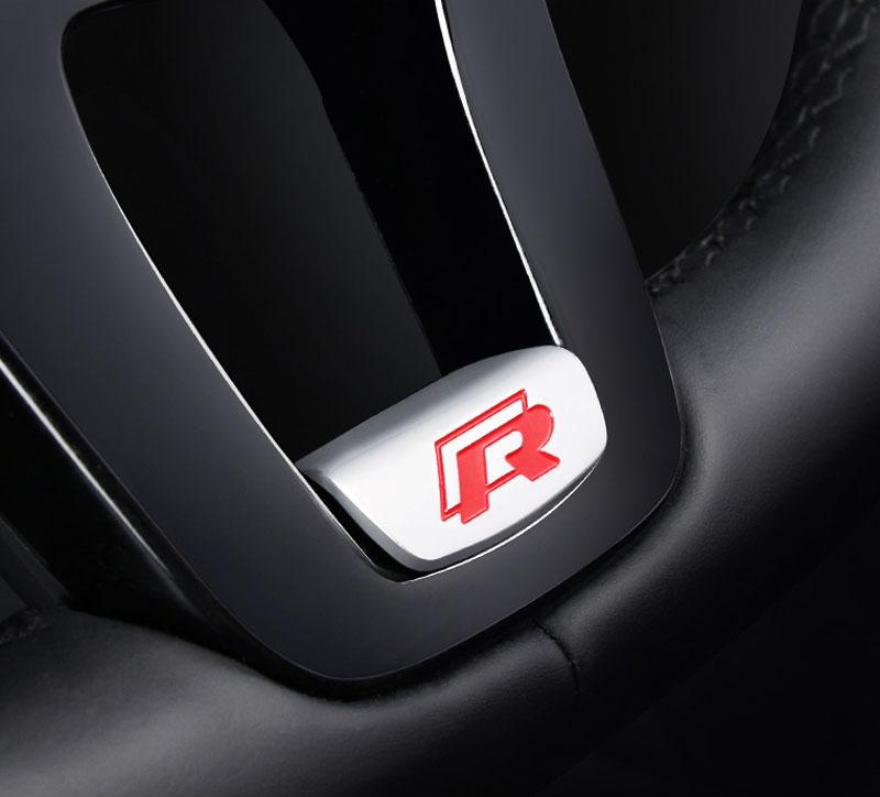 Для VW Volkswagen Jetta MK5 Golf 3D Алюминиевый сплав Rline Значок Наклейка на руль автомобиля Аксессуары Для Volkswagen GTI Polo G