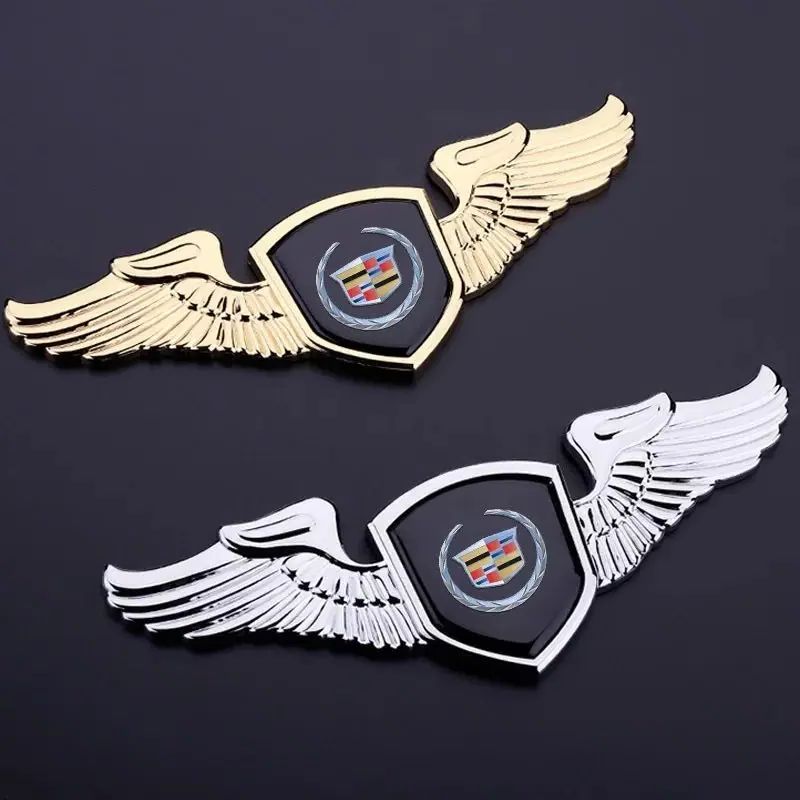3D Металлические Крылья Наклейка-Эмблема на Капот Автомобиля для Cadillac ATS BLS CT4 CT6 CTS SLR SRX STS XLR XT4 XT6 XTS Escalade