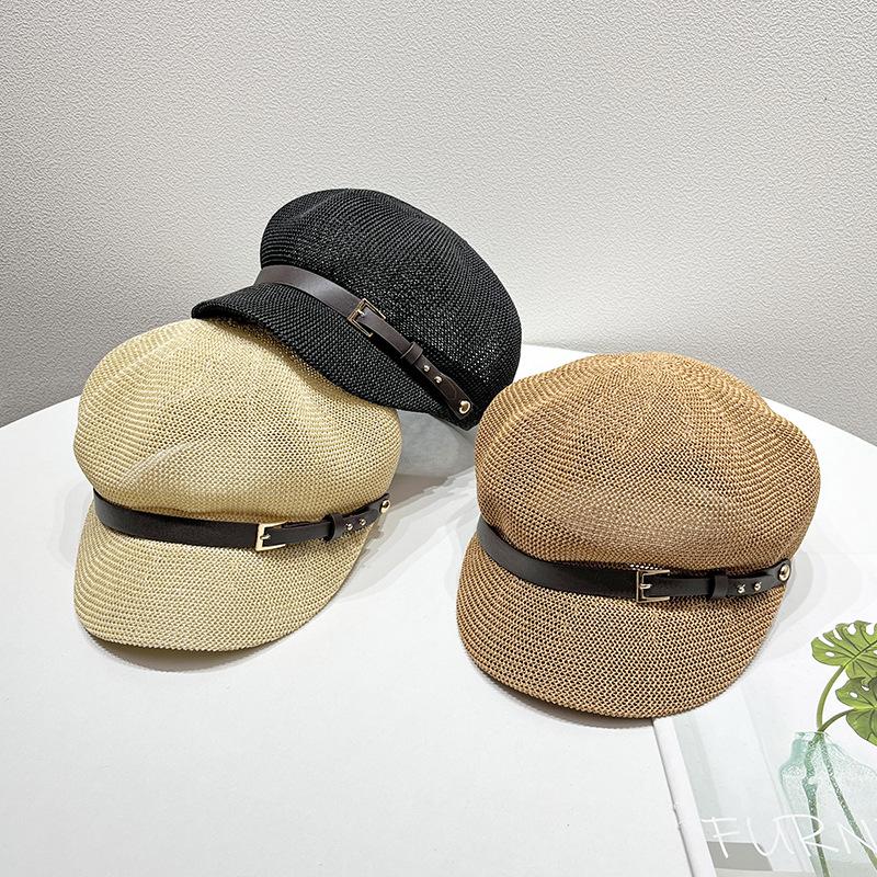 Женская вязаная восьмиугольная шапка-берет — для использования на открытом воздухе, в любое время года, модная и удобная — идеальный выбор подарка для модниц