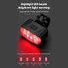 USB-перезаряжаемый задний фонарь для велосипеда для ночной езды/Безопасность при езде на велосипеде Фара Задний фонарь Велосипедный фонарь Передний/задний фонарь для велосипеда