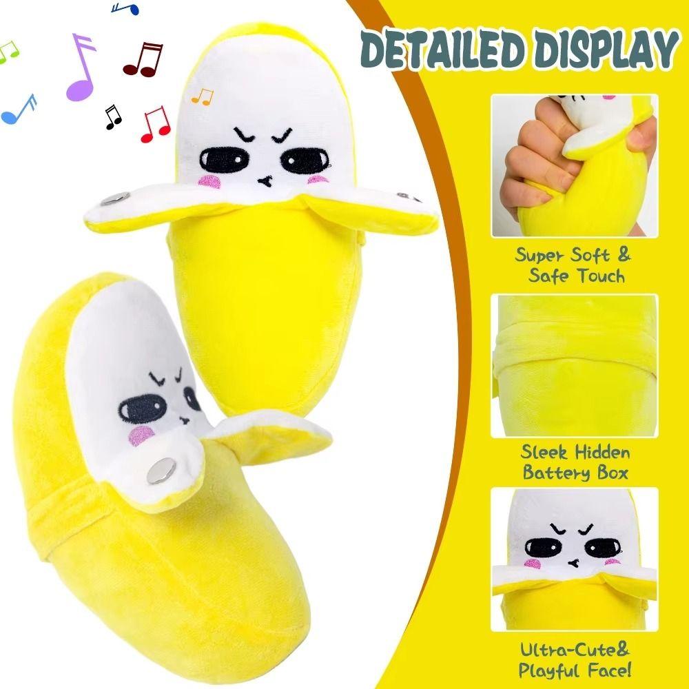 Creative Fruit Induction Metronome Soft Banana Educational Toy Early Learning
