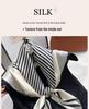 Elegant Striped Silk Scarf: Large Square for Women’s Spring & Autumn, Versatile Sunscreen, Mulberry Silk 90 Shawl