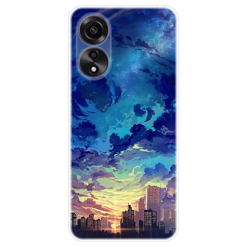 Для OPPO A58 A 58 4G чехол Мягкая силиконовая задняя крышка Мультяшный чехол для телефона Разнообразие