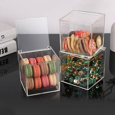 1 шт. пылезащитная прозрачная модная акриловая коробка для хранения ювелирных изделий квадратная откидная витрина для хранения подарочная коробка для хранения