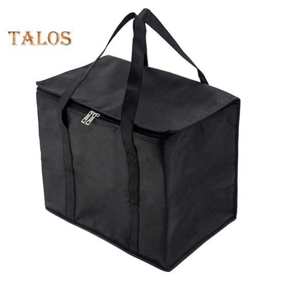 Изолированная сумка для покупок для продуктов, контейнер для бенто с ручкой, застежкой-молнией, большая вместительная термоизоляционная сумка