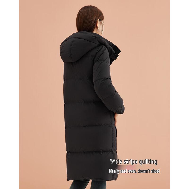 IEF Petite 2024 Зимнее элегантное пуховое пальто средней длины