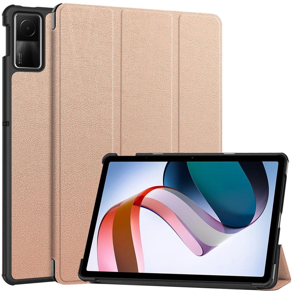 Чехол для Xiaomi Redmi Pad Se 11 дюймов, планшетный ПК, тройная складная тонкая подставка, сплошной магнитный чехол с функцией автоматического пробуждения