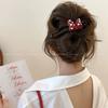Красные Банты Большие Зажимы для Волос для Женщин Девушек Точечные Заколки-Банты Милые Утиные Клювы для Прически Модные Аксессуары для Волос Женские