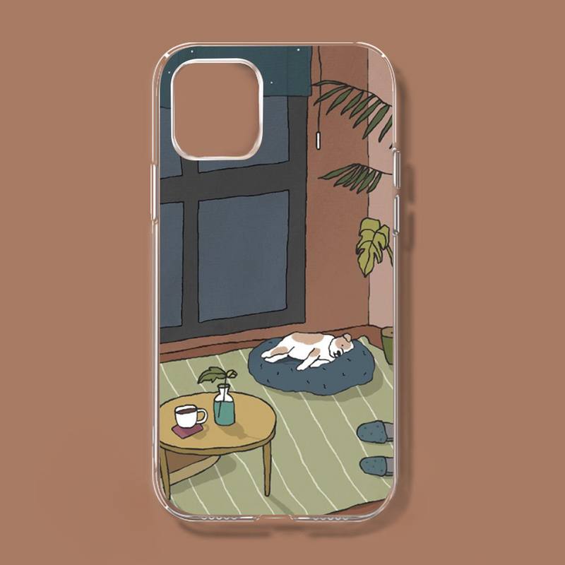 Чехол для телефона с милыми японскими кошками в стиле ретро для Iphone 11 12 13 Mini Pro Xs Max 8 7 6 6s Plus X 5S Se 2020 Xr