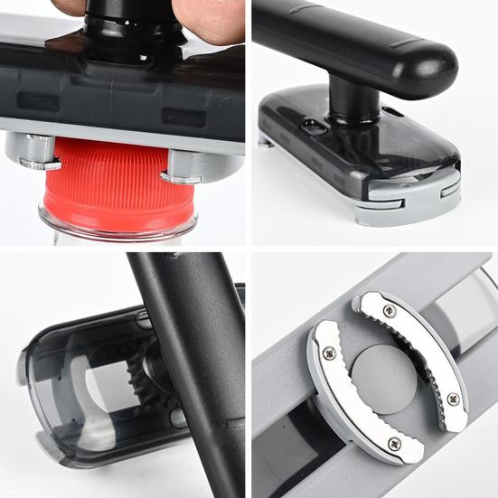 Многофункциональная открывалка для банок Плавный вращающийся зубчатый механизм Эргономичная ручка Регулируемая открывалка для бутылок и банок