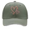 Playful Double Heart Line Art Sandwich Baseball Cap Sun Cap Outdoor Workouts Hat