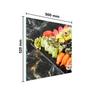 SZKLANA PŁYTA OCHRONNA NA KUCHENKĘ 50x52 SUSHI