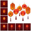 With Lighting Chinese Lantern DIY Materials Good Luck Party Glowing Lantern  Home Decoration