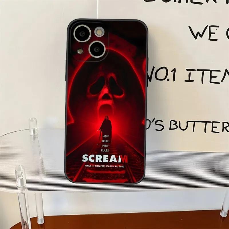 Чехол для телефона с рисунком Ghostface Horror Scream для iPhone 16 15 14 13 12 11 Pro Max XS X XR 7 8 SE Задняя крышка