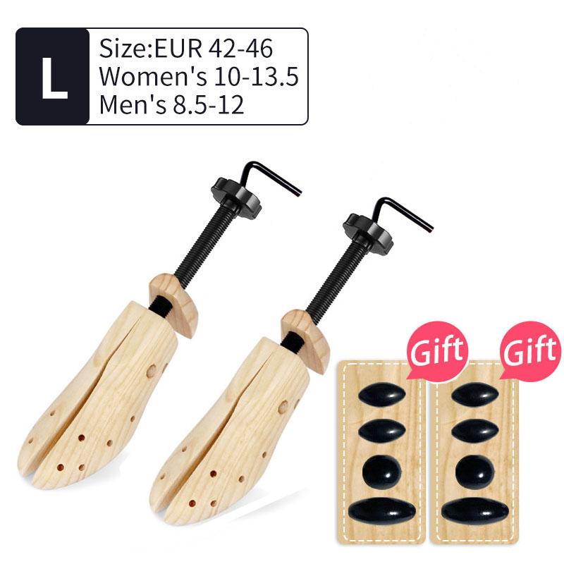 1/2 шт. Регулируемая в двух направлениях растяжка для обуви, колодка для обуви, формодержатель, стойка, сосновая древесина, расширитель для обуви для мужчин и женщин, аксессуары для обуви S/M/L