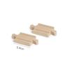 New Wooden Train Track Adapter Rail Building Block Connector Compatible All Brand Wood Railway Wooden Train Track Accessories