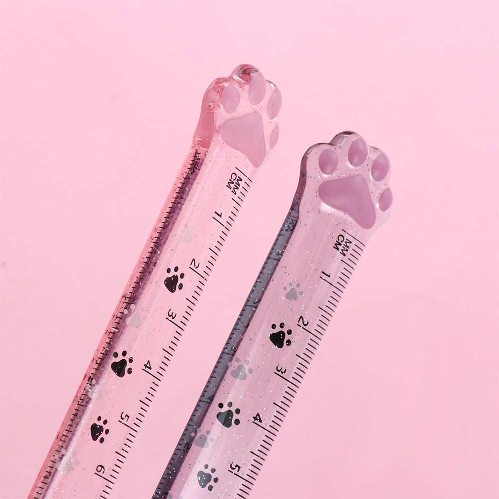 Stationery Office School Supplies Straight Ruler Scale Ruler Measuring Ruler Cats Claw Ruler