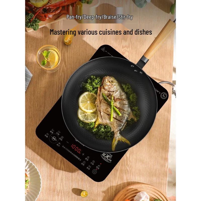 Midea Чугунный вок с плоским дном