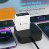 Многопортовое USB-зарядное устройство 45 Вт с цифровым дисплеем - 3,1 А, штекер EU/US/UK