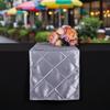 Minimalist Checkered Table Runner 30*275CM Satin Table Runner Modern Decorative Tablecloth  Wedding