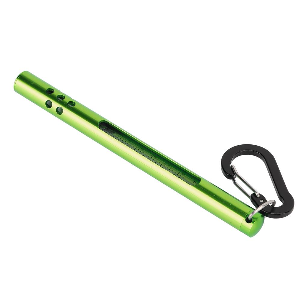 Fly Fishing Water Thermometer Stream Water Temperature Measurement Tools with CarabinerGreen