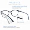 4-pack Classic Round Reading Glasses Oversized Eyeglasses Frame Women Men  Flexble Spring Hinge Comfort Wear with Diopter