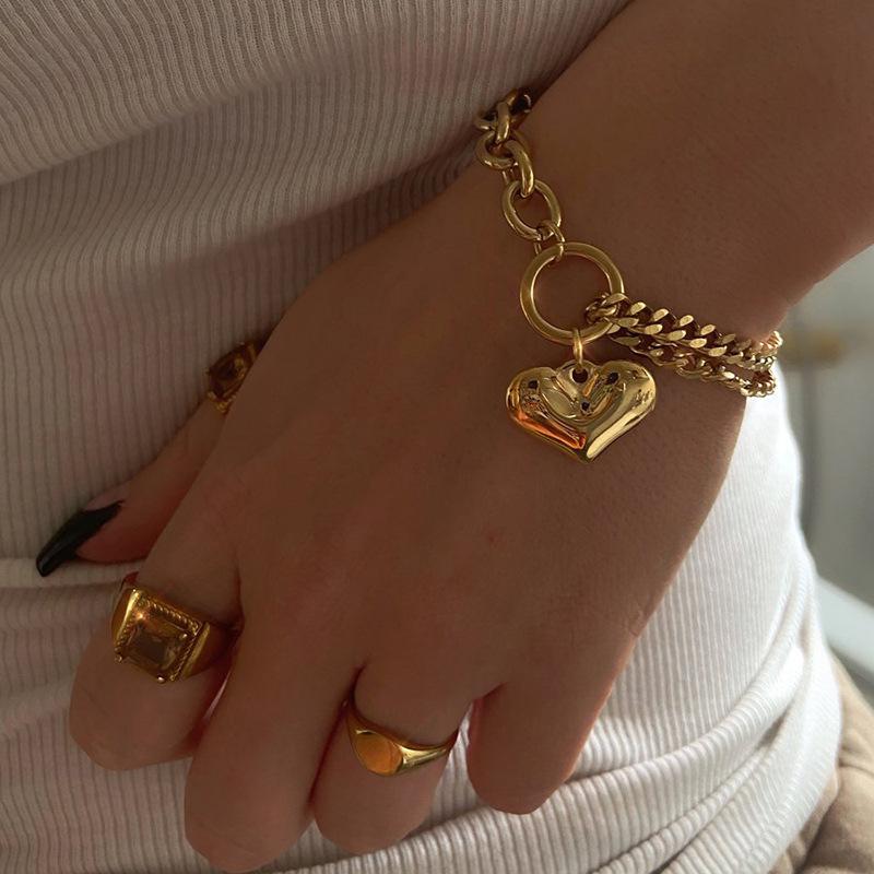 Любовное ожерелье женское нишевый дизайн чувство ins ключичная цепочка цепочка для свитера ожерелье из 18-каратного золота хип-хоп чокер