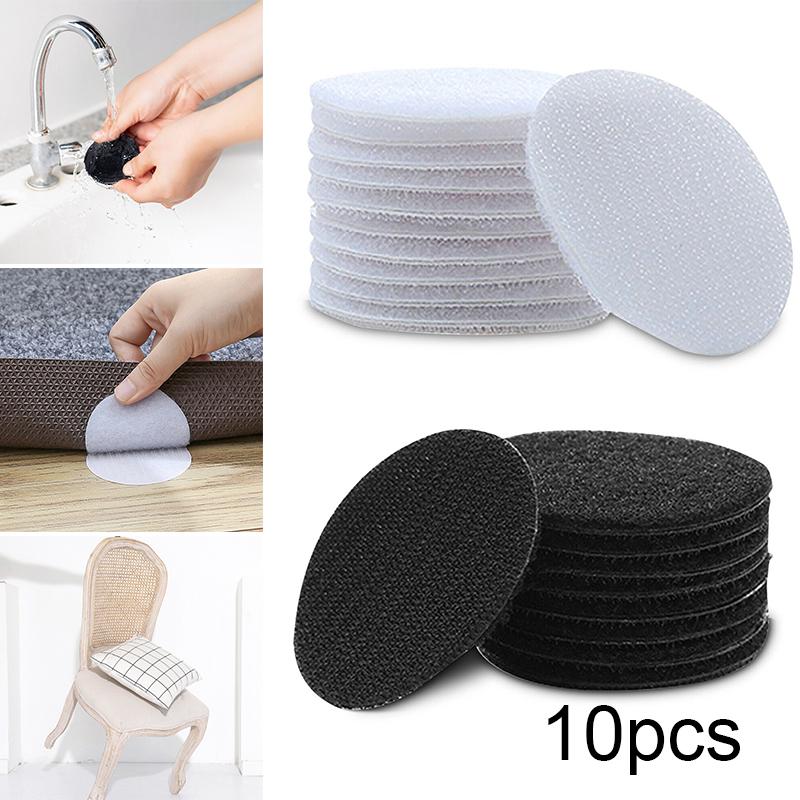 10Pcs Double Sided Sticky Tape Adhesive Sticker Rug Mat Carpet Gripper Pad