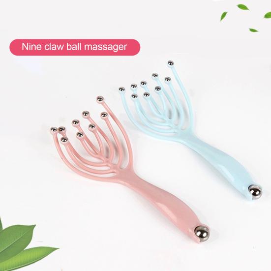 Claw Massager Innovative Stress Relief Handheld Five Finger Head Massager for Office