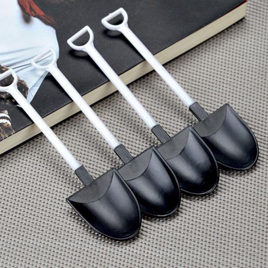 50Pcs/Set Ice Cream Shovel Eco-friendly Food Grade Plastic Yogurt Jam Cake Spoon Spade Kids