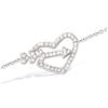 [M6193] - Silver Bracelet 'Love' Silver-white (rhodium-plated) - 11x7 Mm