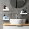 3Pcs Acrylic Wall Shelves Small Space Storage Shelves Easy Installation Versatile Bathroom Storage Racks