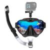 Snorkel Set for Adult Anti-fog Diving Mask with Tempered Glass Scuba Diving Mask Breathing Gear for Snorkeling Swimming