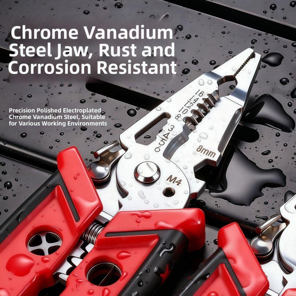 Многофункциональные электрические плоскогубцы Ручные плоскогубцы для разделения Плоскогубцы для зачистки проводов Инструменты электрика