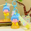 Soft Plush Buddhist Themed Keychain Charming Cartoon Keyring For Couples