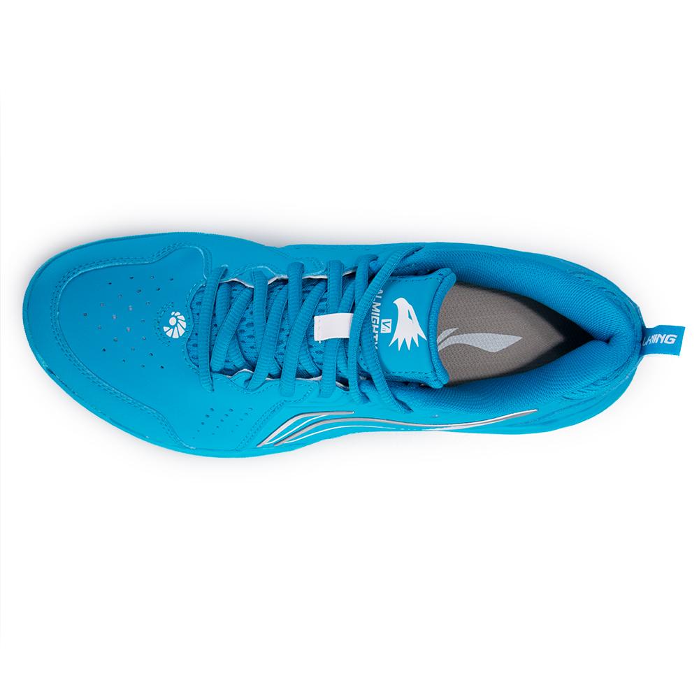 Li Ning Flying Eagle Устойчивые к истиранию, водонепроницаемые и дышащие, низкие, Бадминтонные кроссовки, Унисекс, Синие, AYTU001-4