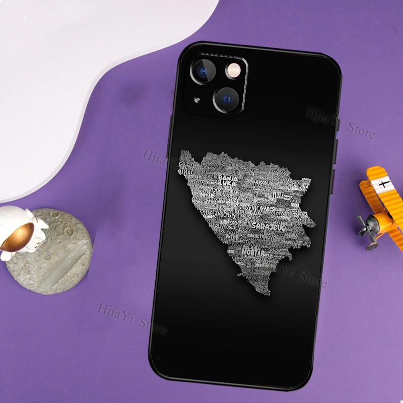 Босния и Герцеговина Чехол-сердце для iPhone 14 13 Pro X XS Max XR 7 8 Plus Чехол для iPhone 14 12 Mini 11 Pro Max SE 2020
