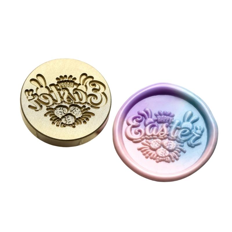 Easter Pattern Wax Stamp Head Replacement for Sealing Envelope Invitation Gift Cards Easter Greeting Card