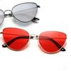 Классические солнцезащитные очки «кошачий глаз», женские солнцезащитные очки в маленькой оправе с тонированными красными солнцезащитными очками Oculos De Sol, солнцезащитные очки с металлическими морскими линзами